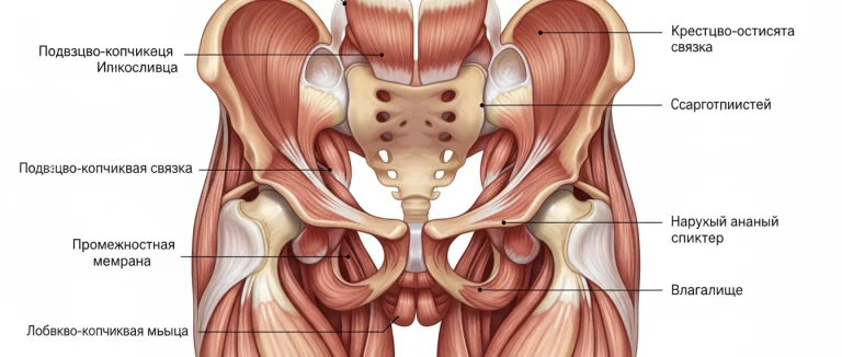 Анатомия тазового дна женщины