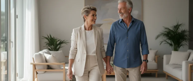 Счастливая пара после успешного лечения