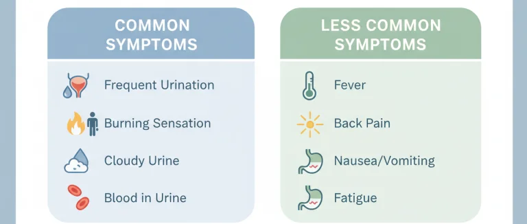 Таблица симптомов ИПП