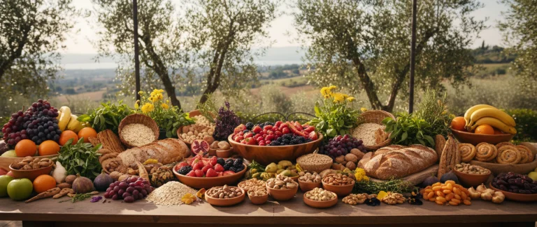 Здоровая пища на столе