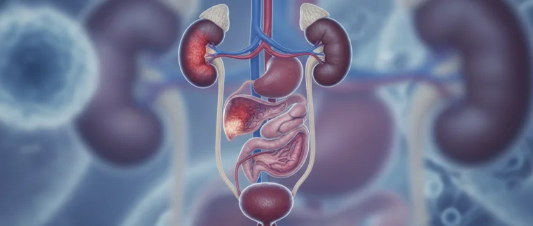 Схема мочевыделительной системы с указанием места инфекции