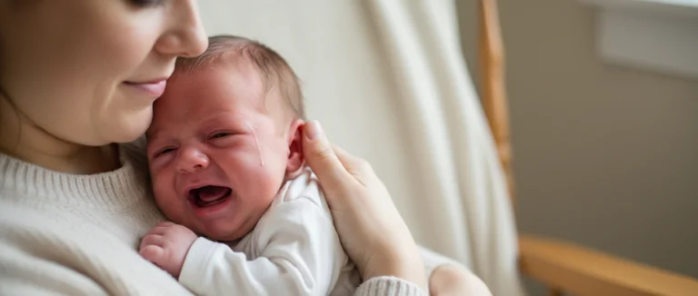 Младенец плачет от боли