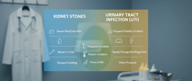 Симптомы камней и инфекции
