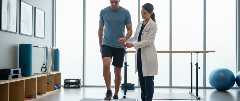 Сеанс физиотерапии в клинике