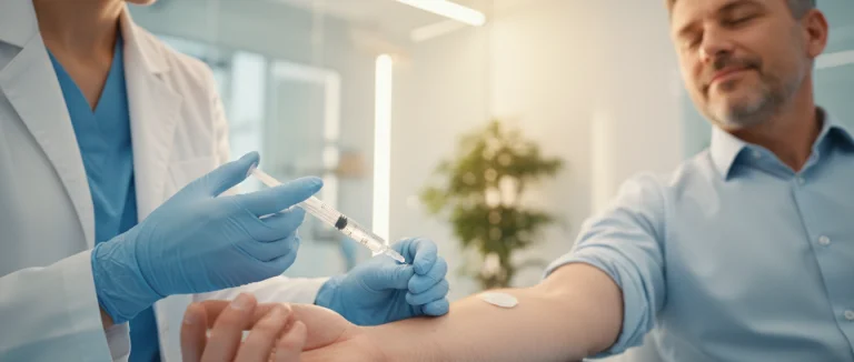 Процесс введения стволовых клеток пациенту