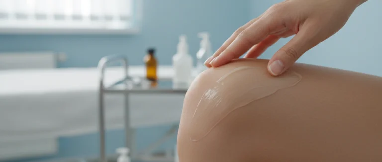 Нанесение крема на кожу