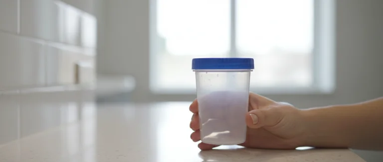 Контейнер для сбора мочи в медицинском кабинете