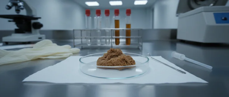 Образец кала для лабораторного анализа