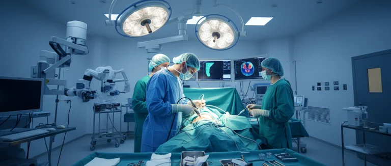 Врач-уролог в операционной