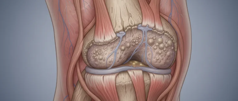 Больной сустав у пациента с артритом