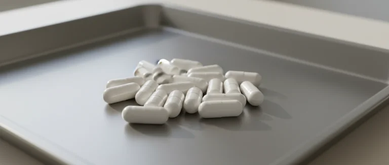 Пилюли антибиотика на фоне медицинского оборудования