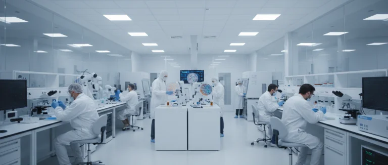 Лаборатория, где готовятся стволовые клетки