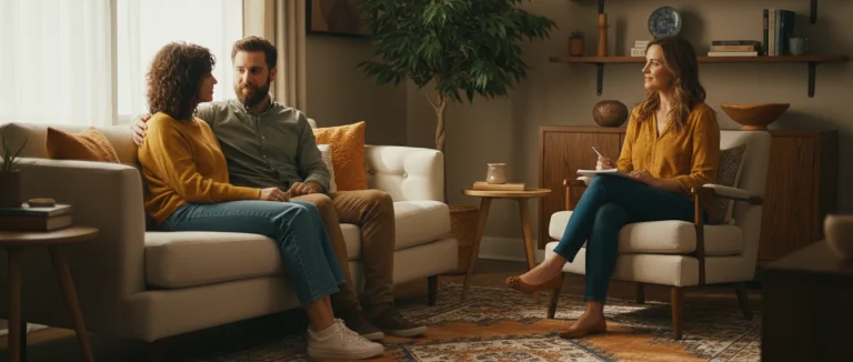 Психолог консультирует пару