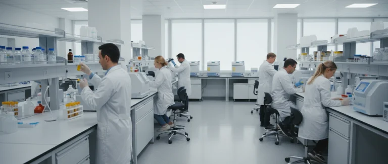 Лаборатория, где проводится анализ мочи