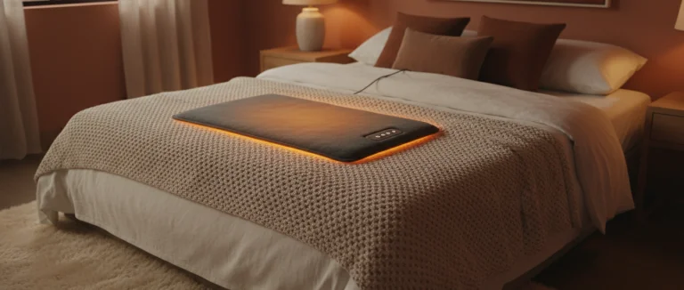 Нагревательный коврик на кровати