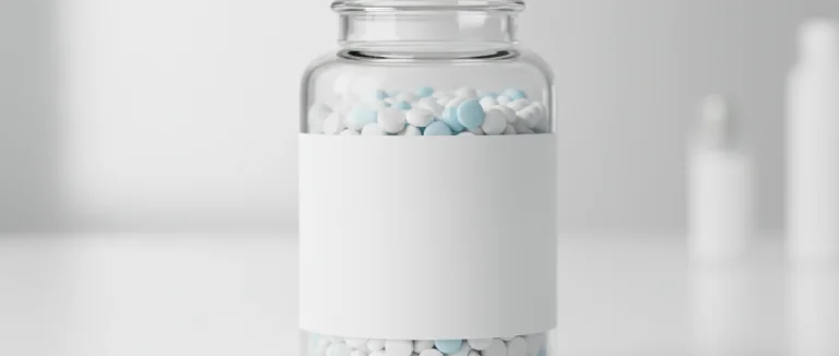 Бутылочка с таблетками для лечения эректильной дисфункции