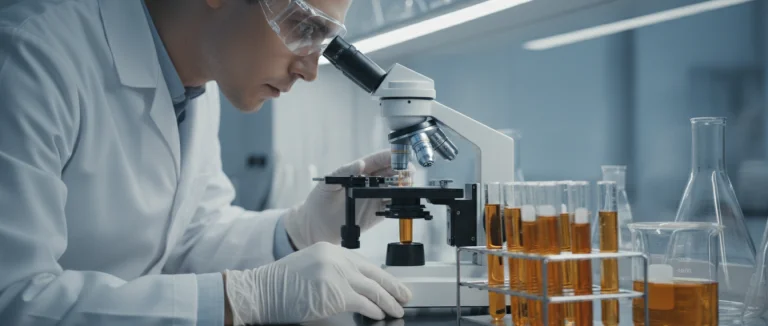 анализ мочи в лаборатории