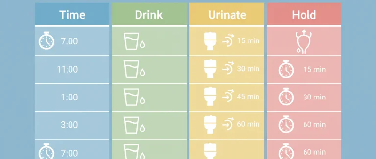 График тренировок мочевого пузыря