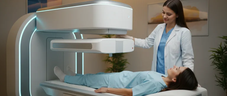 Процесс DEXA-сканирования в клинике