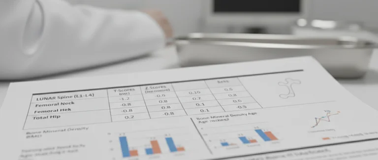 График результатов DEXA-сканирования