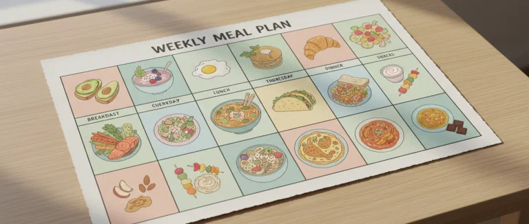 Пример недельного меню